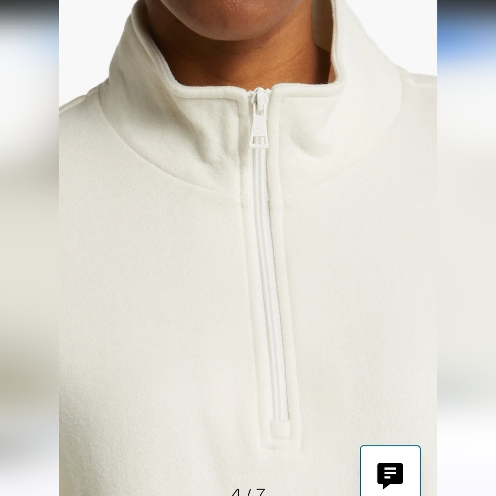 Beyond Yoga cream pullover sweater half zip XL - Picture 4 of 12